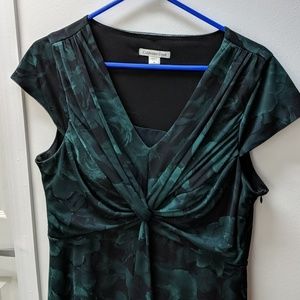 Floral empire-waist dress